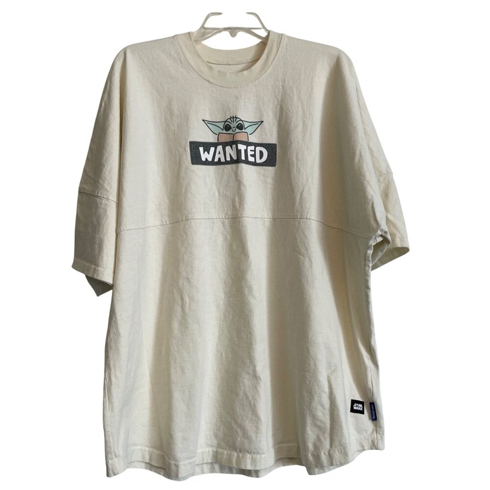 Star Wars Spirit Jersey Wanted Grogu Oversized‎ T-Shirt XXL Disney Parks Unisex